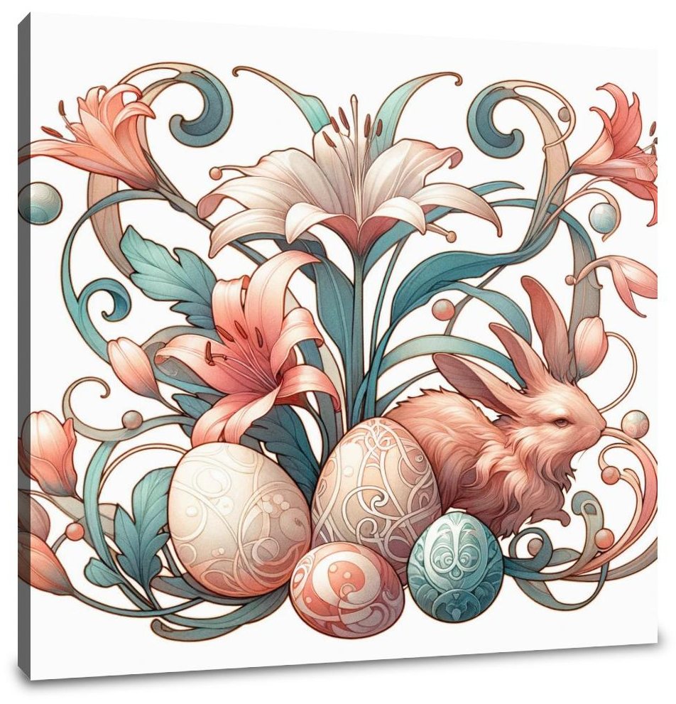 Nouveau Easter Whimsy Canvas