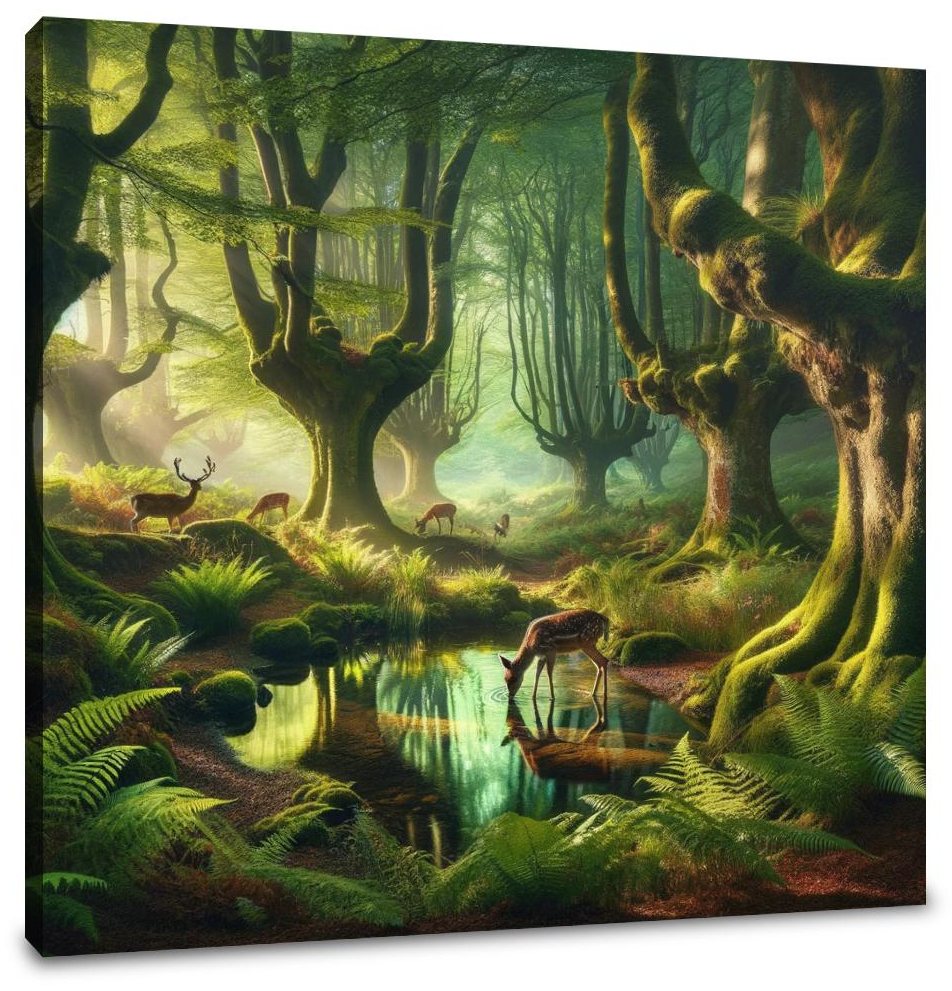 Enchanted Forest Pool Canvas