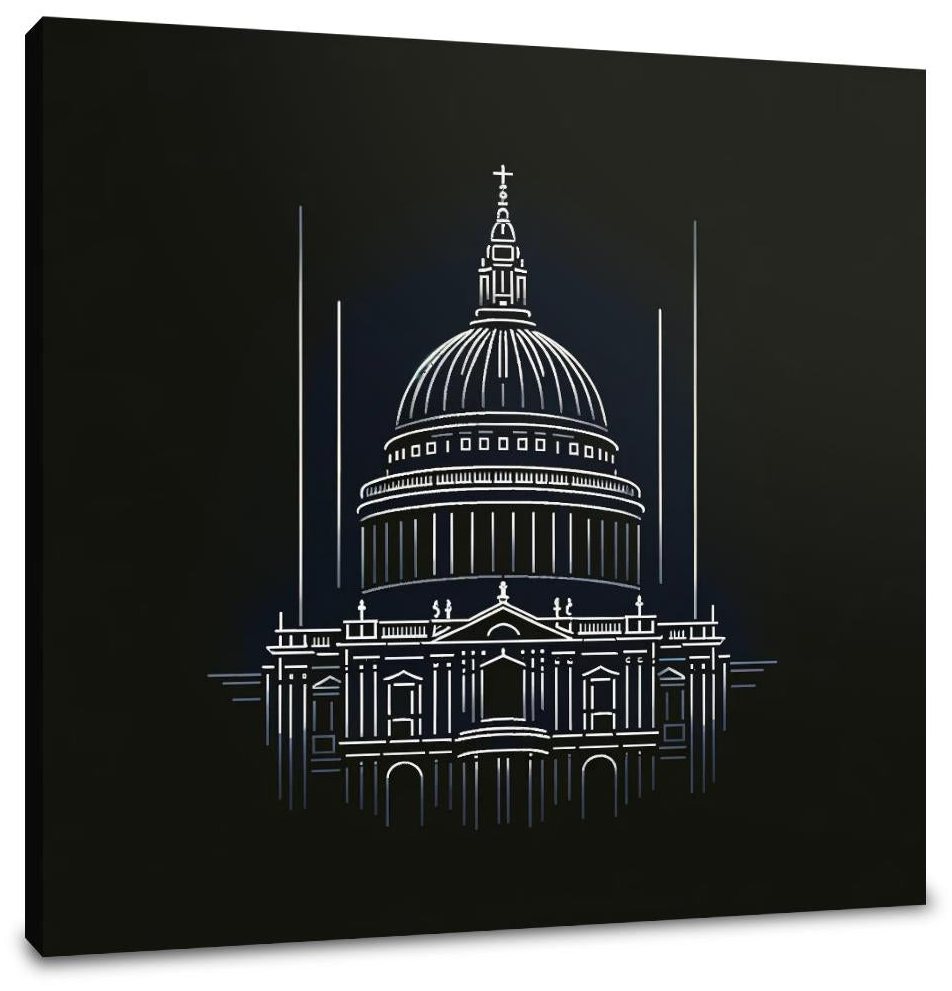 London's St. Paul's Night Elegance Canvas