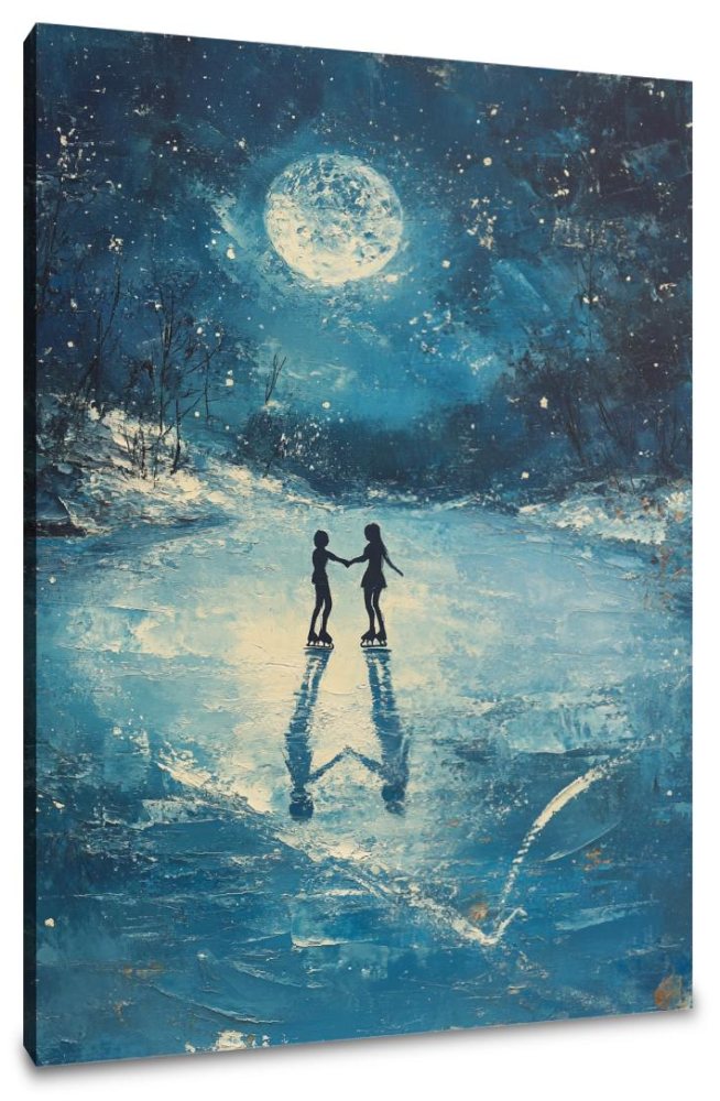 Midnight Skaters Canvas