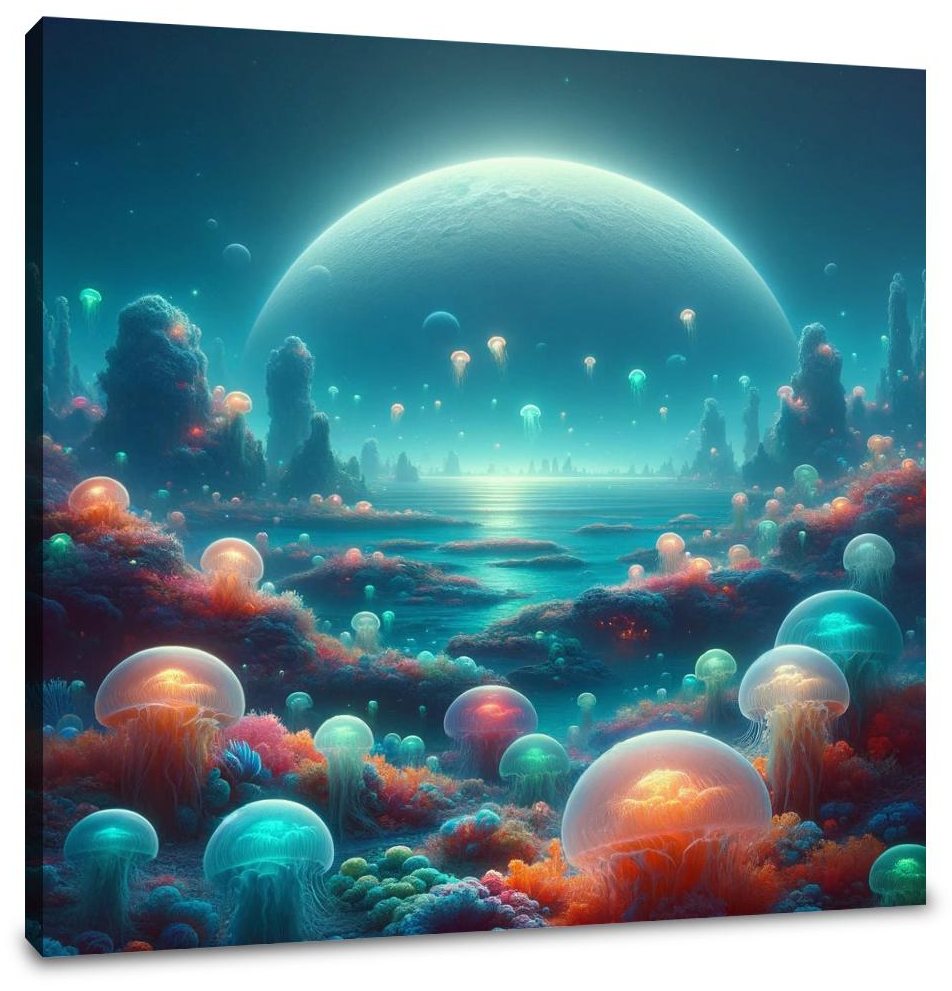 Alien Ocean Canvas