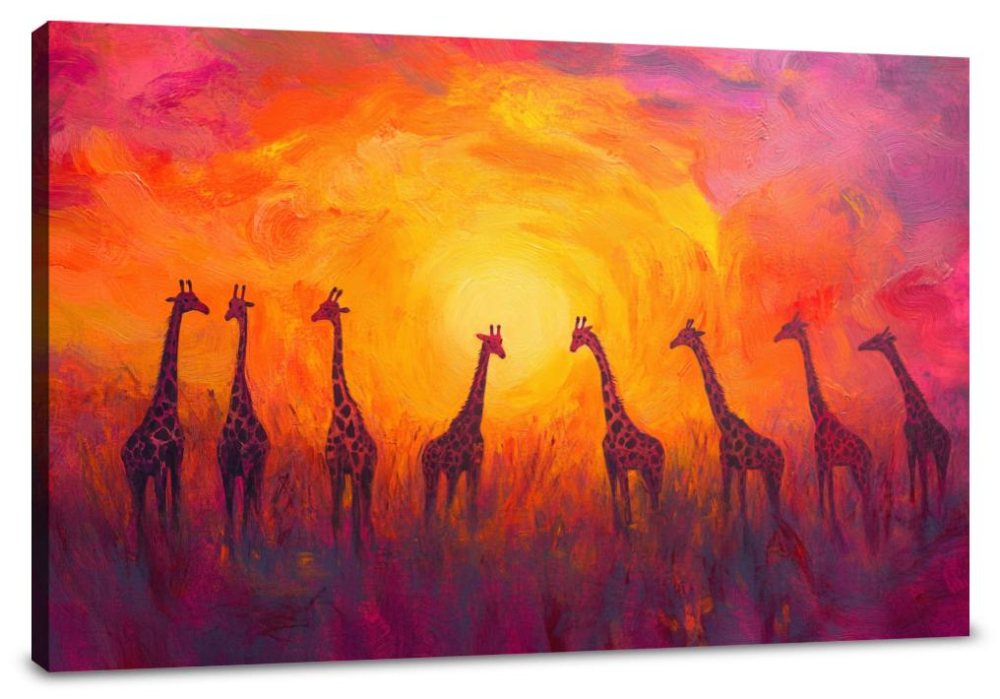 Giraffe Reverie Canvas