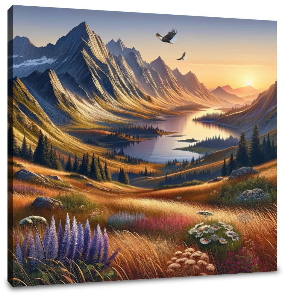 Tranquil Peaks Canvas