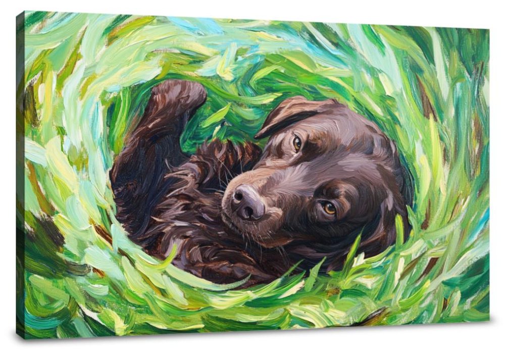 Labrador in Joyful Canvas