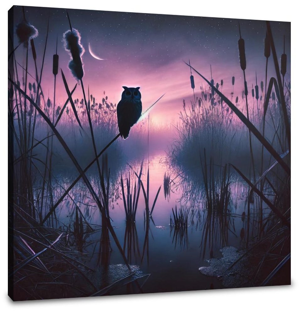 Twilight Marshland Canvas