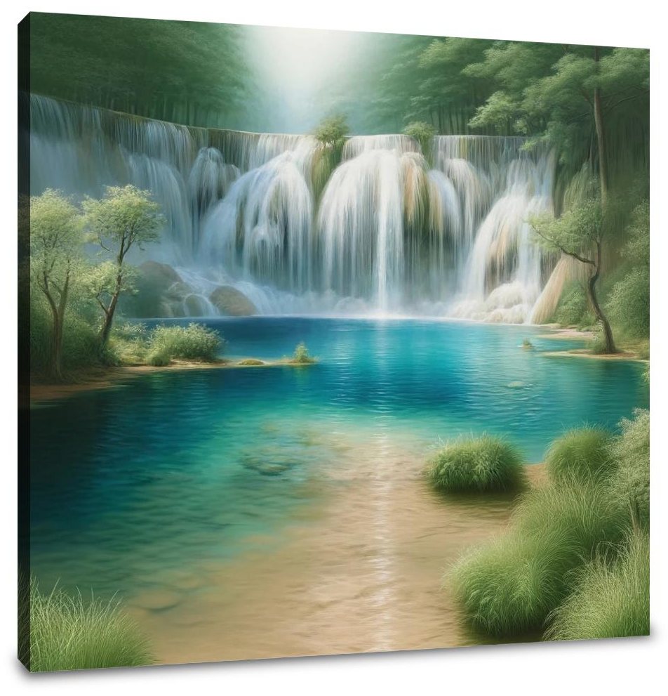 Serene Falls Canvas
