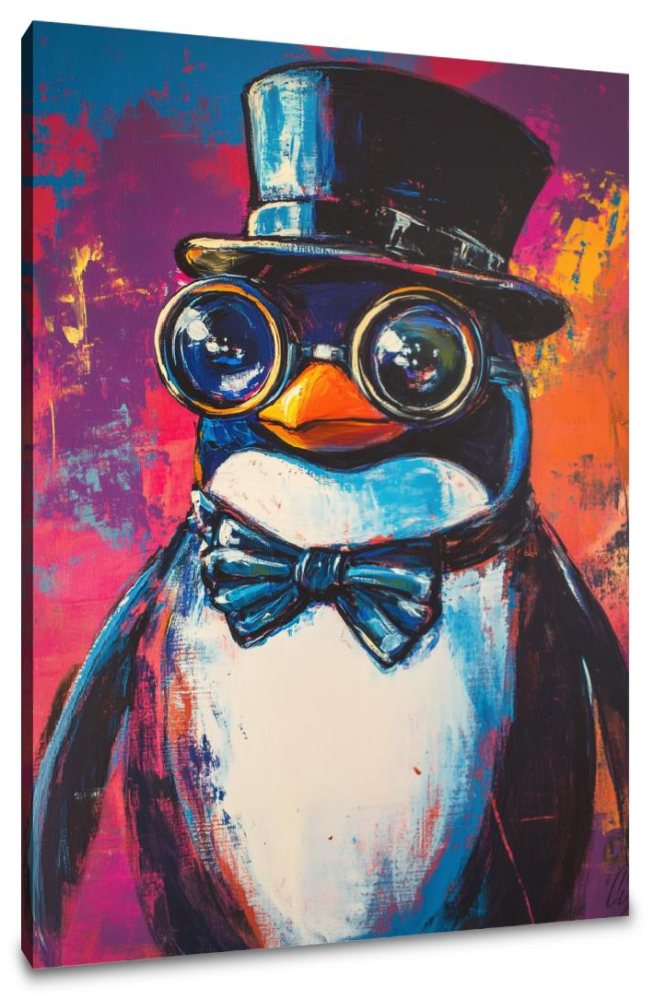Millionaire Penguin Vision Canvas