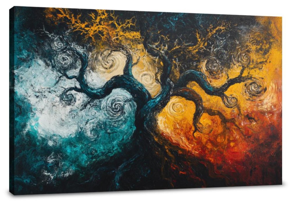 Entwined Tree Canvas