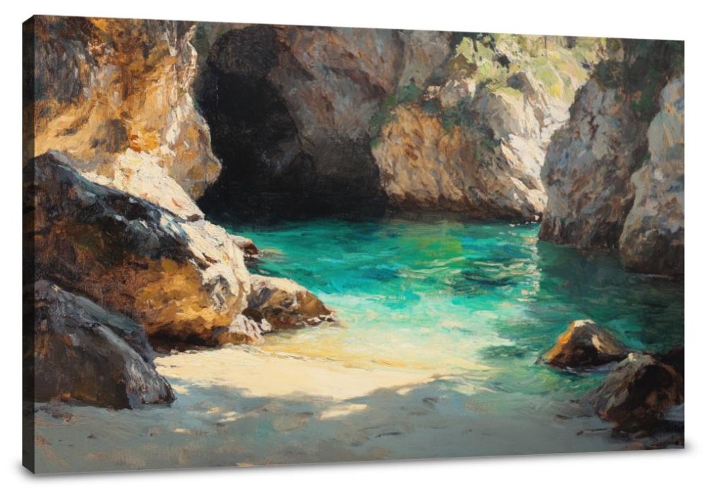 Tranquil Cove Reflection Canvas