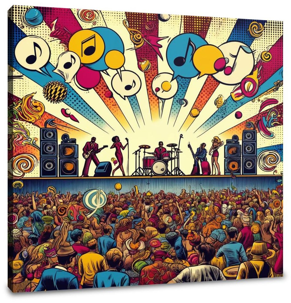 Pop Rhythms Festival Canvas
