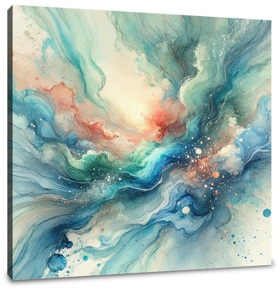 Oceanic Dream Swirl Canvas