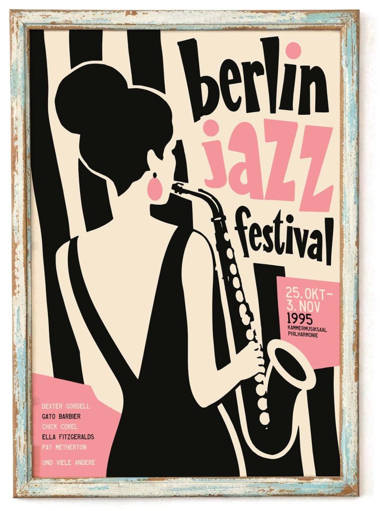 Berlin Jazz Festival Poster Print