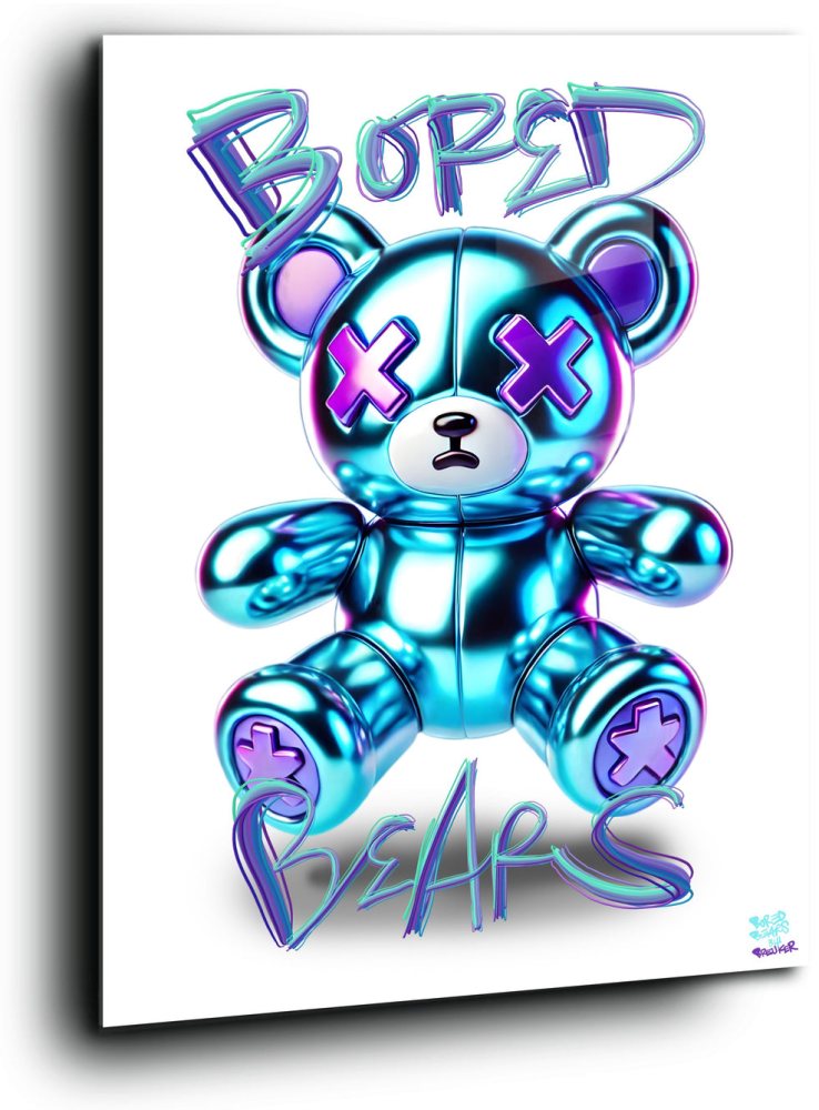 Metallic Blue Purple. Hard Wired Bore Bear