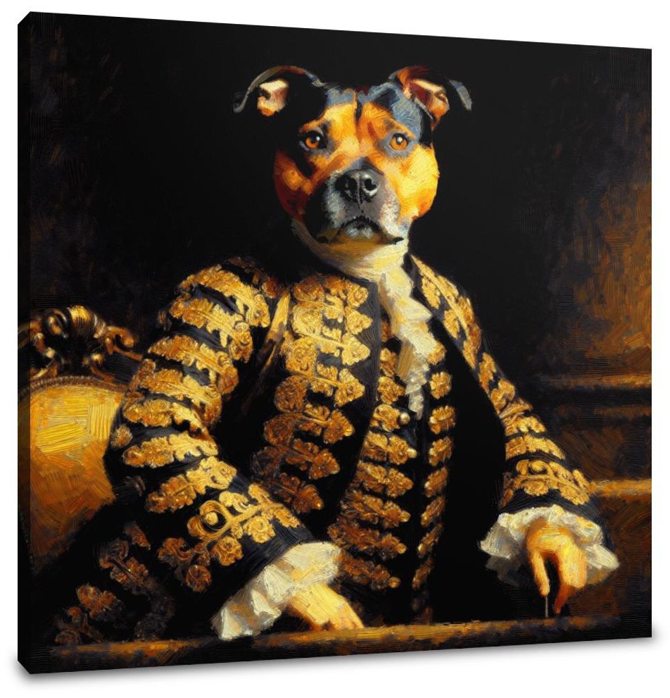 Regal Terrier Time-Crossroads Canvas