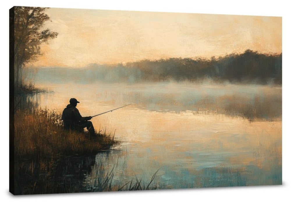 Angler's Dawn Canvas