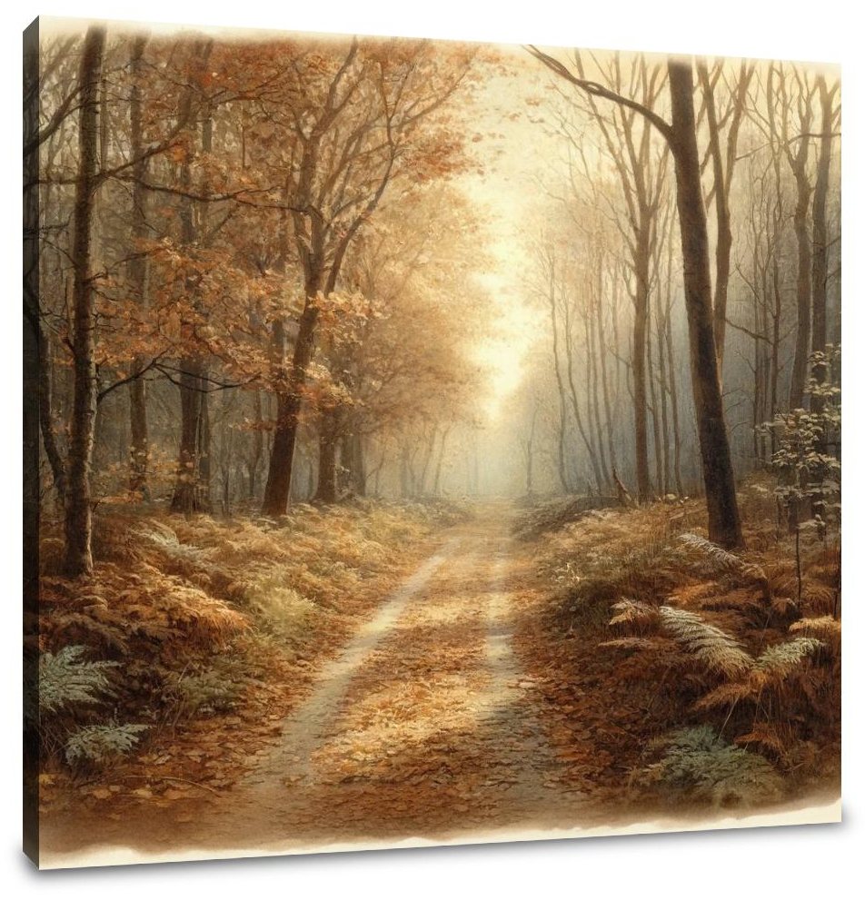 Autumn Evening Pathway Canvas