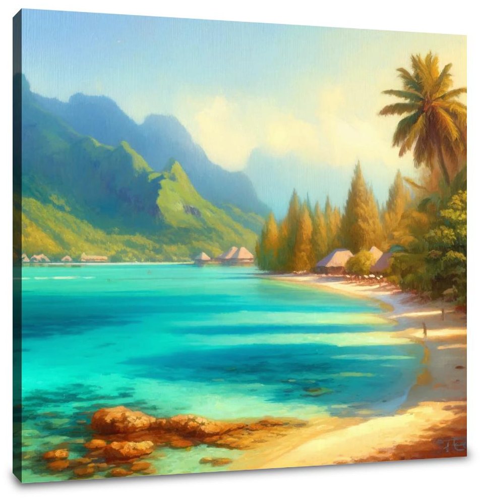 Bora Bora Serenity Canvas