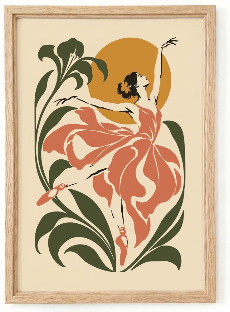 Ballet Dancer Wall Art Poster Print