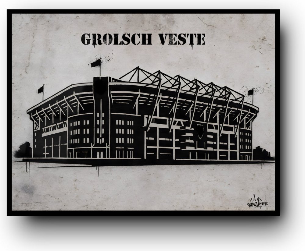 Grolsch Veste stencil art