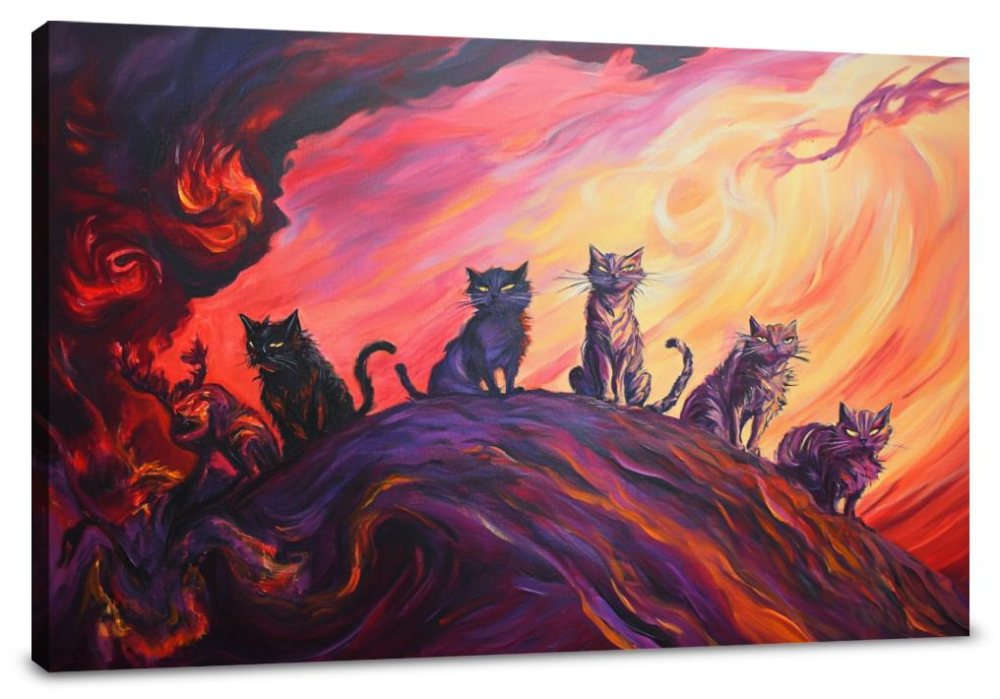 Cats in the Storm Canvas