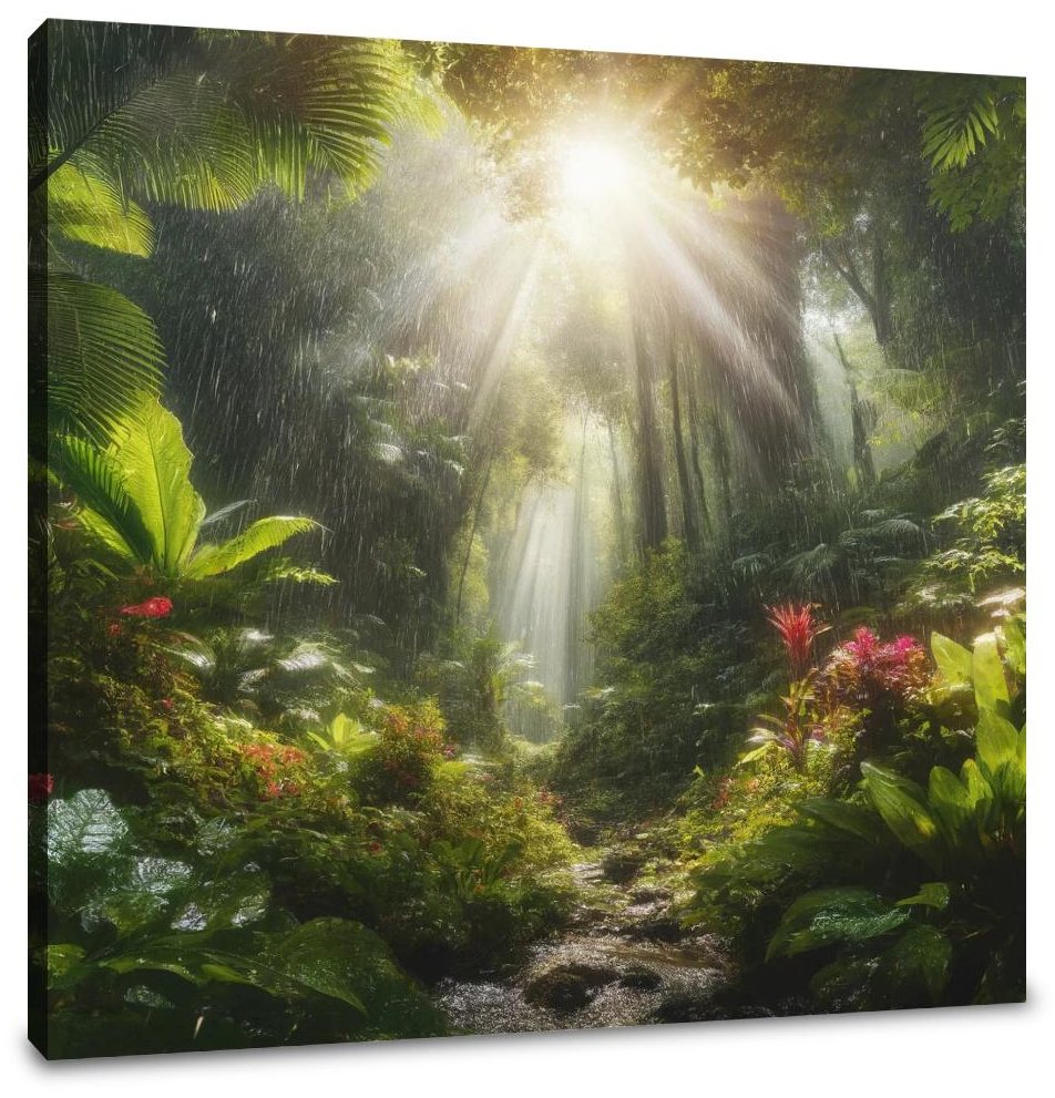 Tropical Rain Shower Canvas