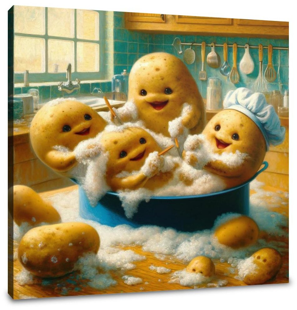 Potato Pot Party Canvas