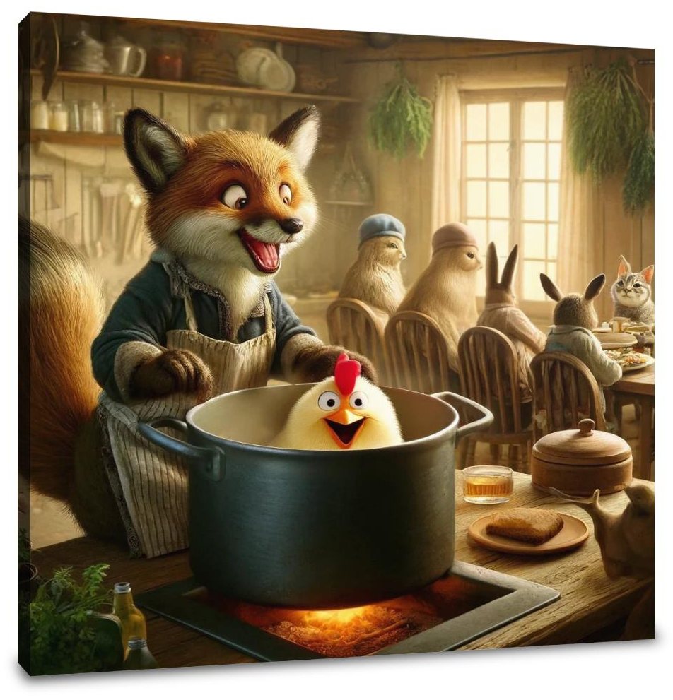 Rustic Kitchen Banquet Canvas