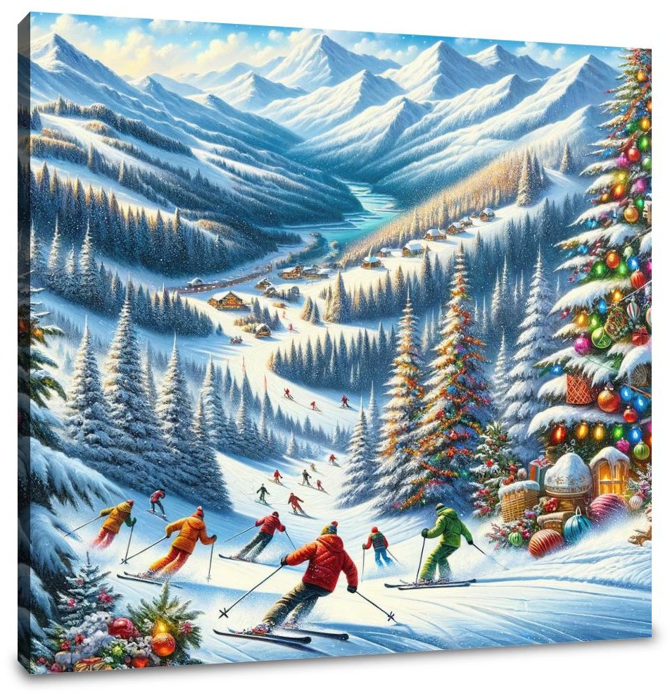 Holiday Slopes Canvas