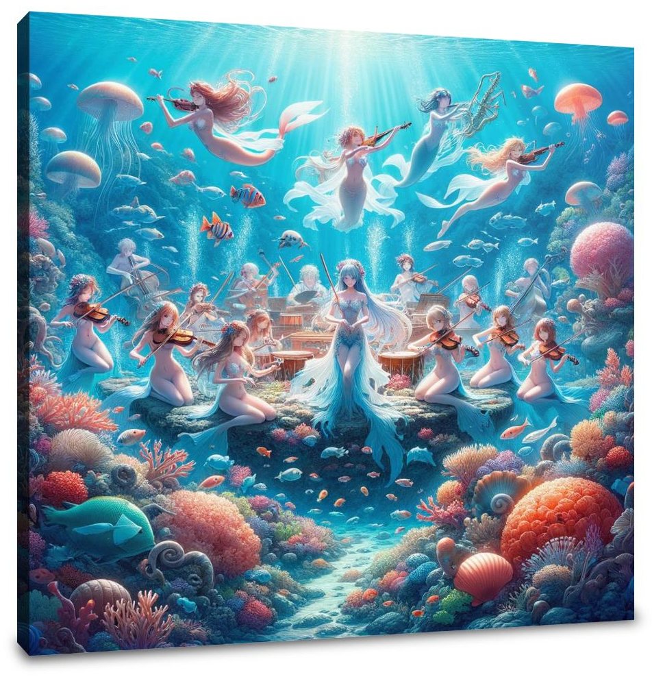 Coral Symphony Canvas