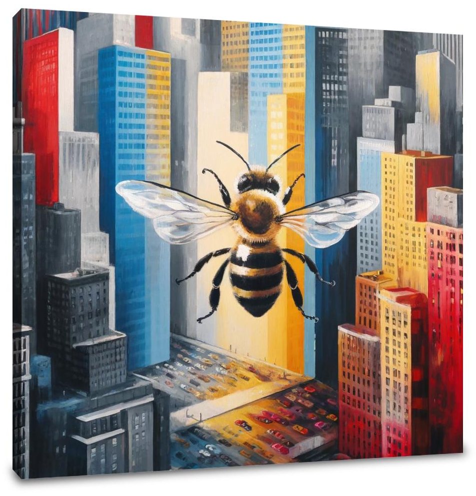 Bee in the City Canvas