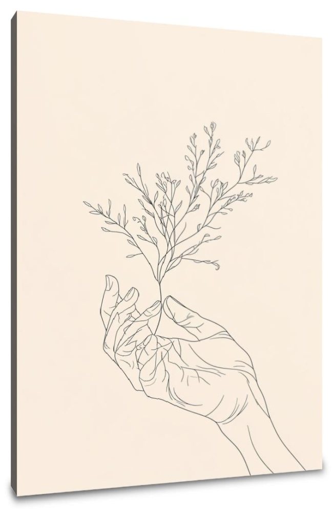 Hand and Plant Canvas