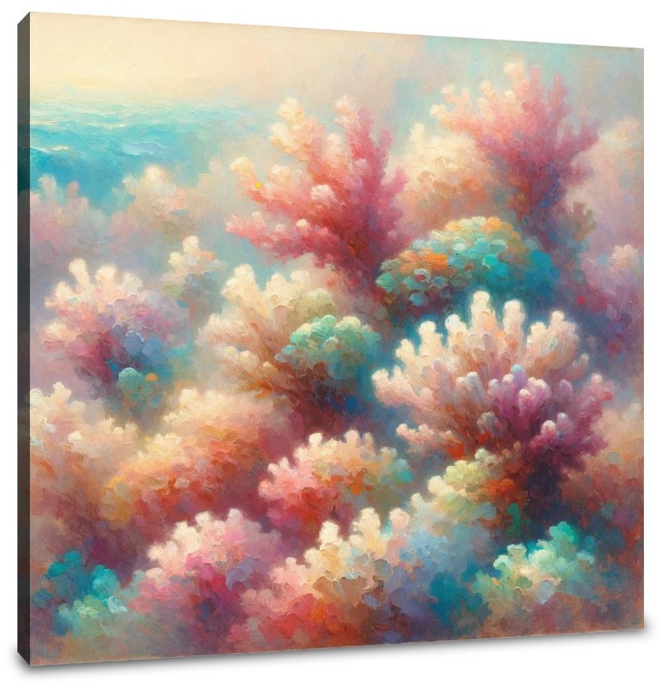 Pastel Reef Canvas