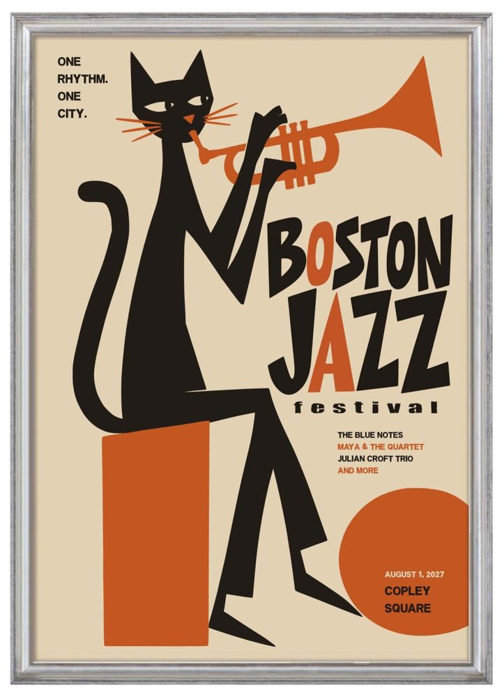 Boston Jazz Festival Poster Print