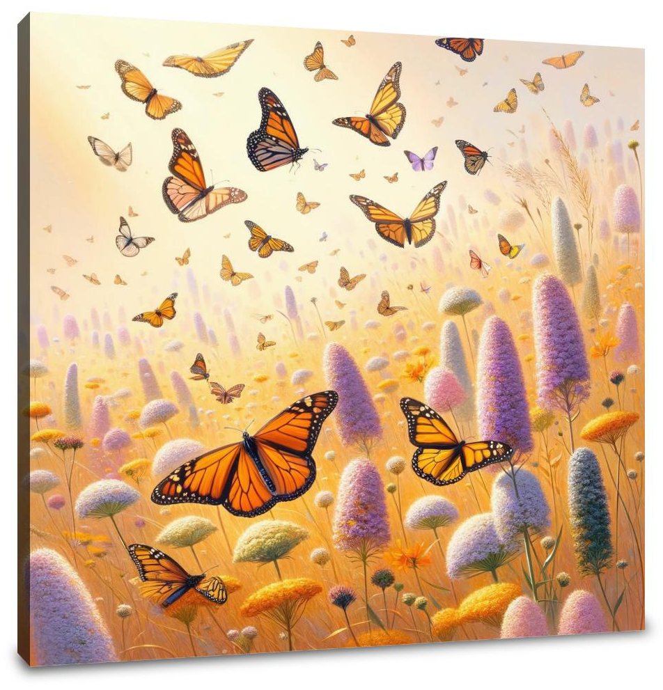 Monarch Meadow Canvas