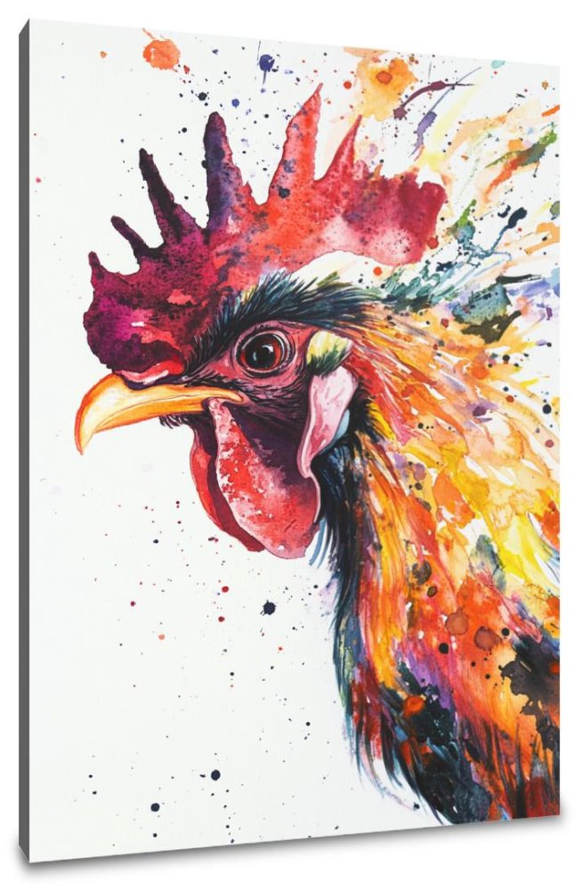 Radiant Rooster Canvas
