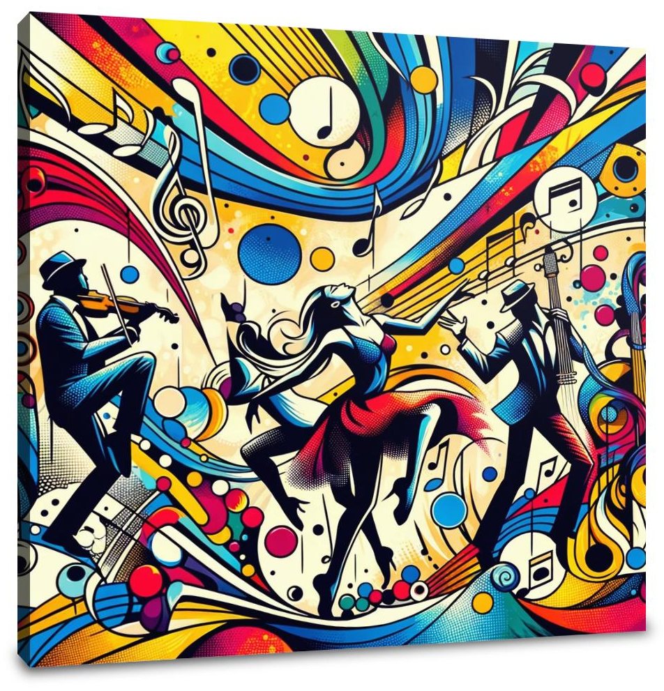 Dance Rhythm Art Canvas