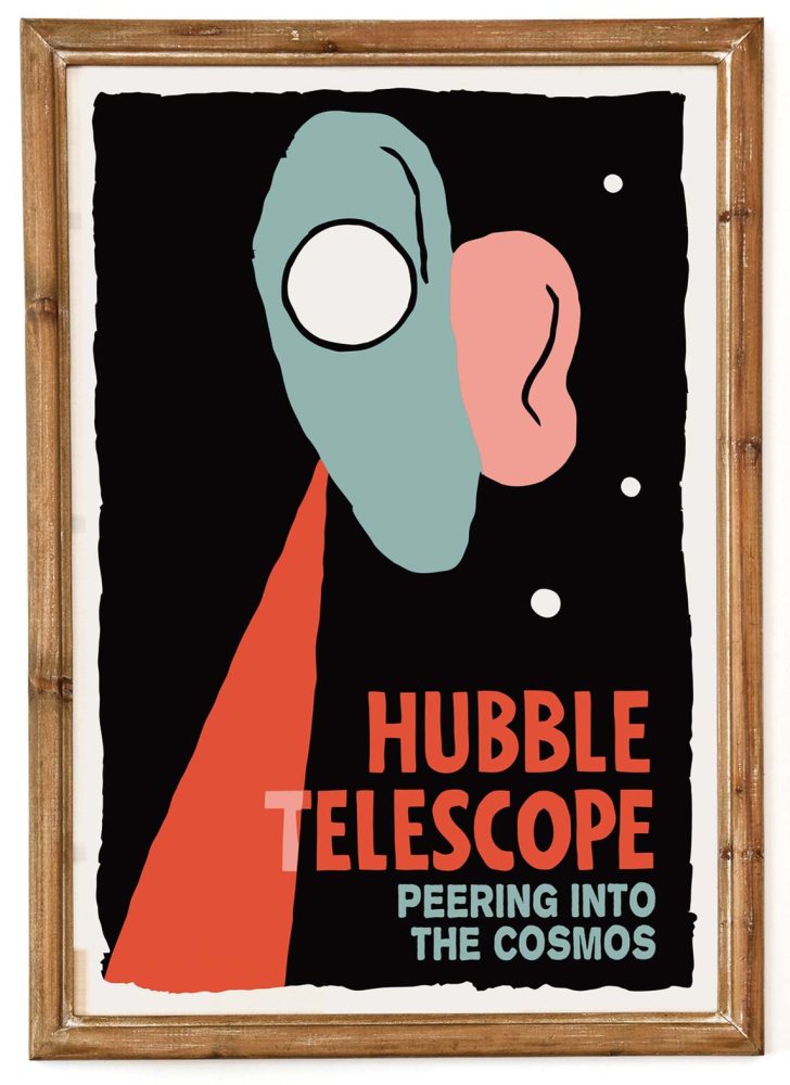 Hubble Telescope Space Wall Art