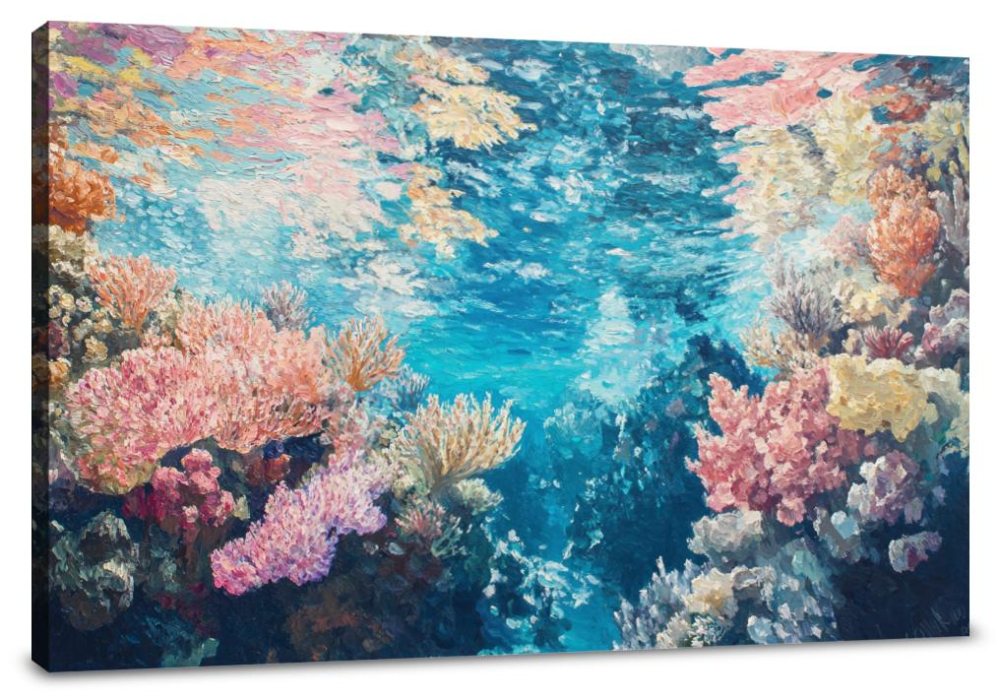 Dreamlike Coral Symphony Canvas