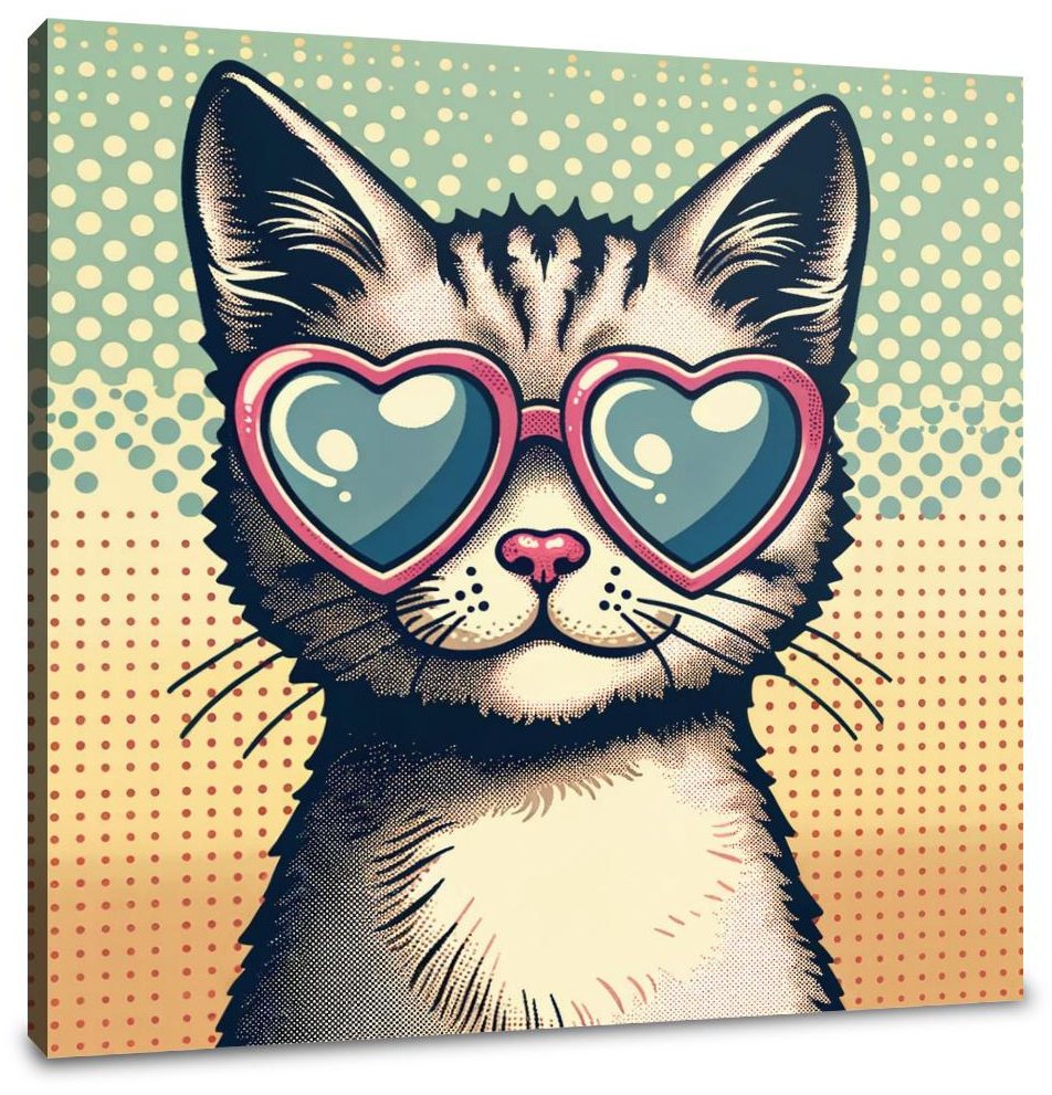 Cat Heart Canvas