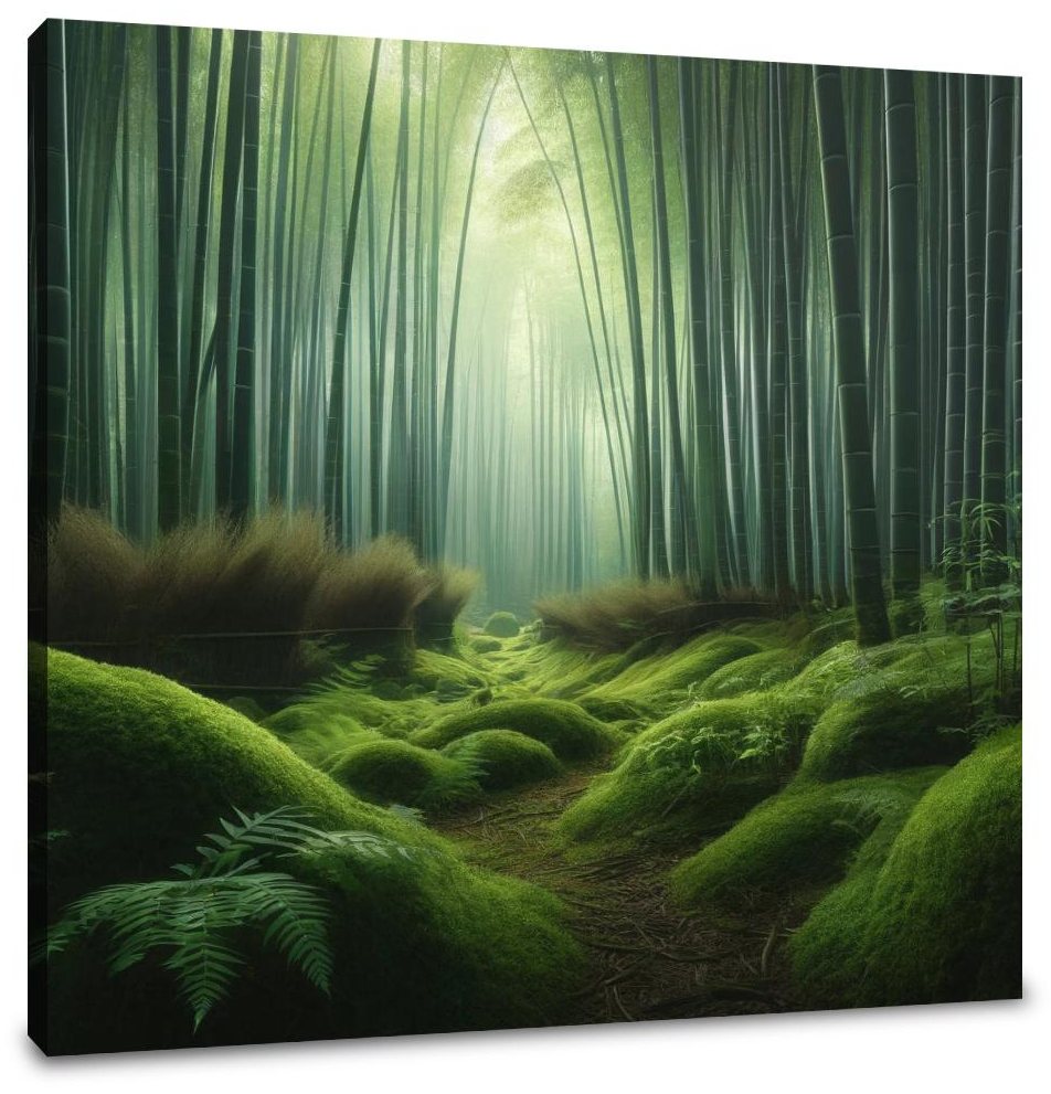 Tranquil Bamboo Grove Canvas