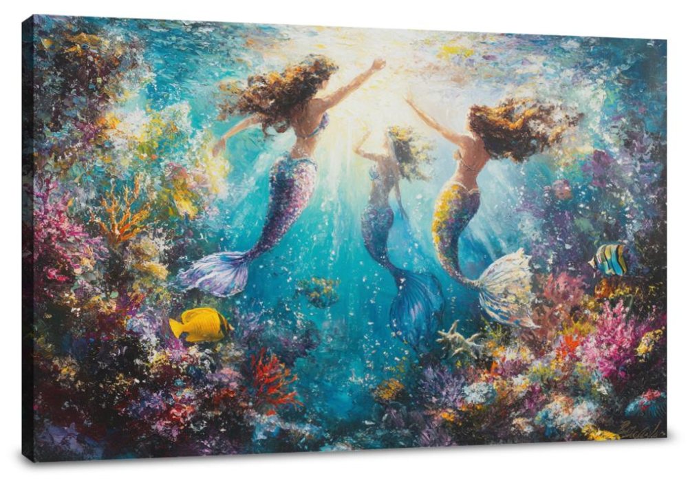 Joyful Mermaid Kingdom Canvas