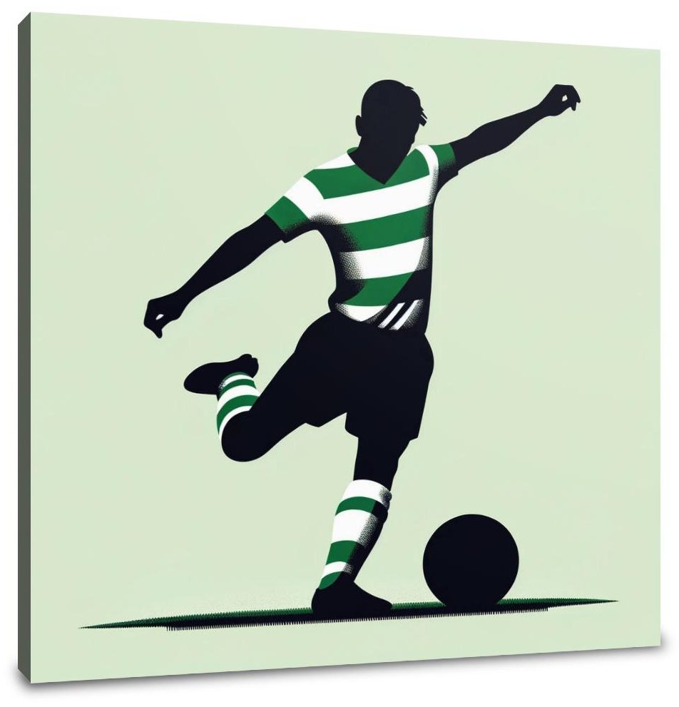 Celtic Free Kick Canvas