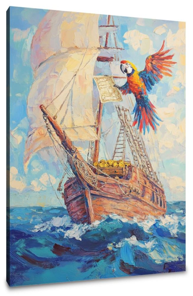 Pirate Treasure Adventure Canvas