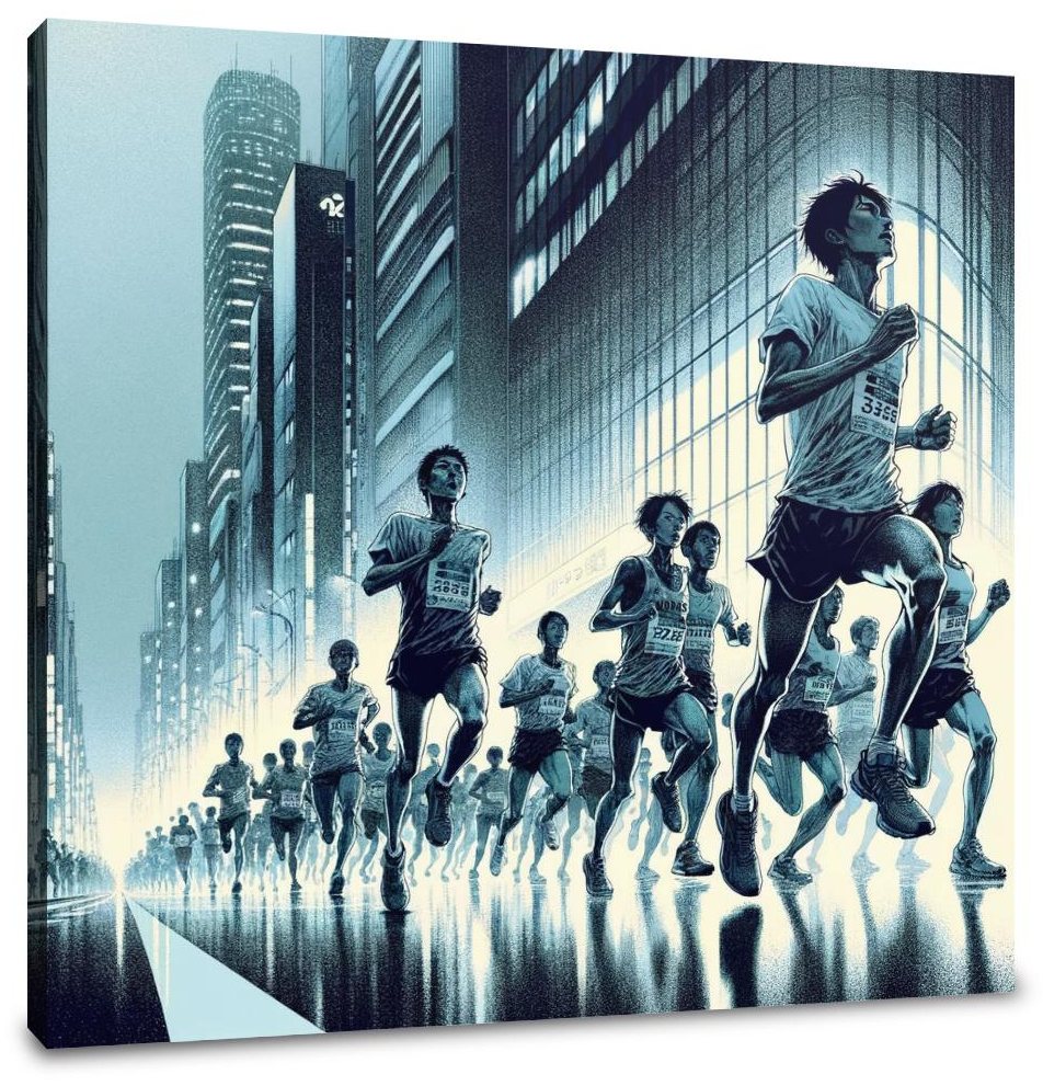 Midnight Marathon Canvas