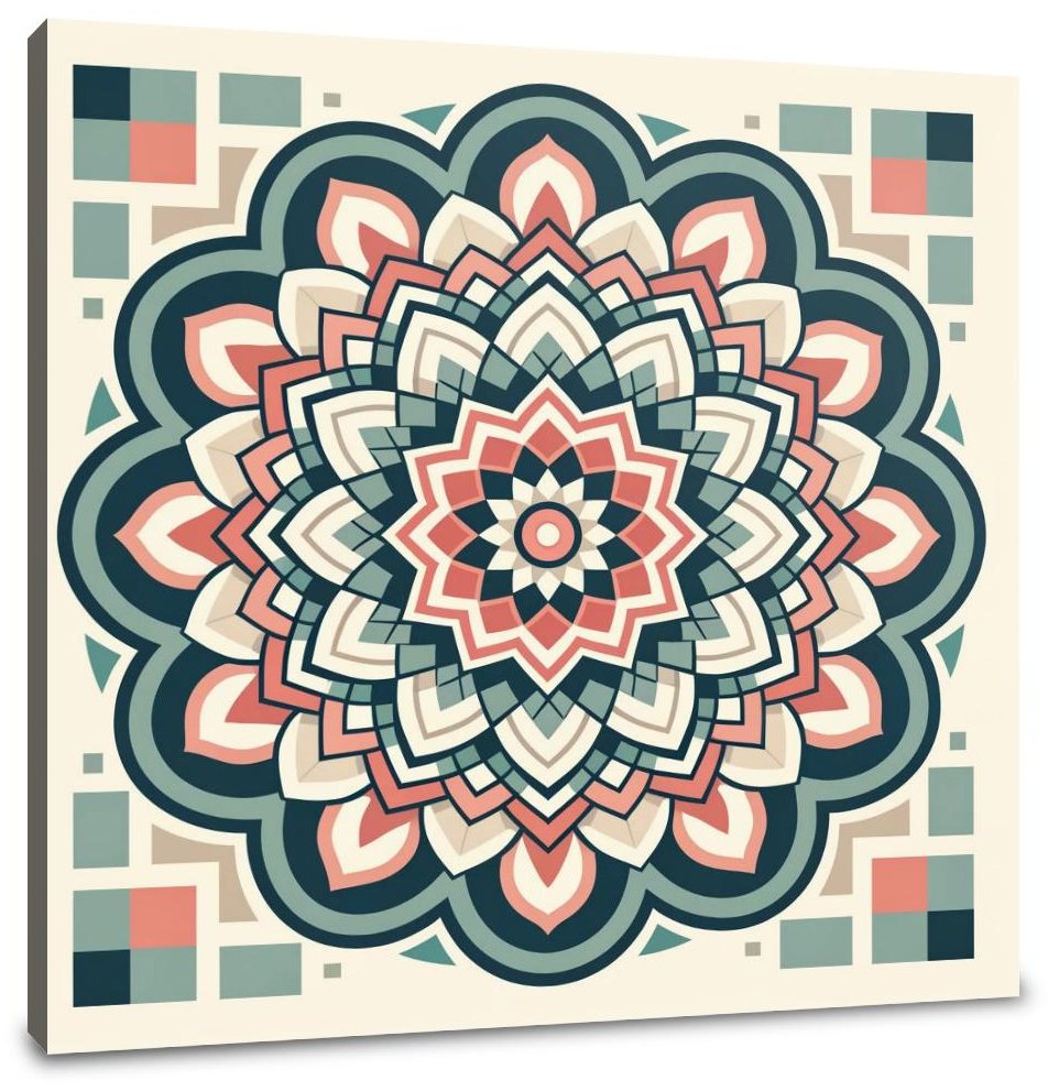 Floral Geometry Canvas