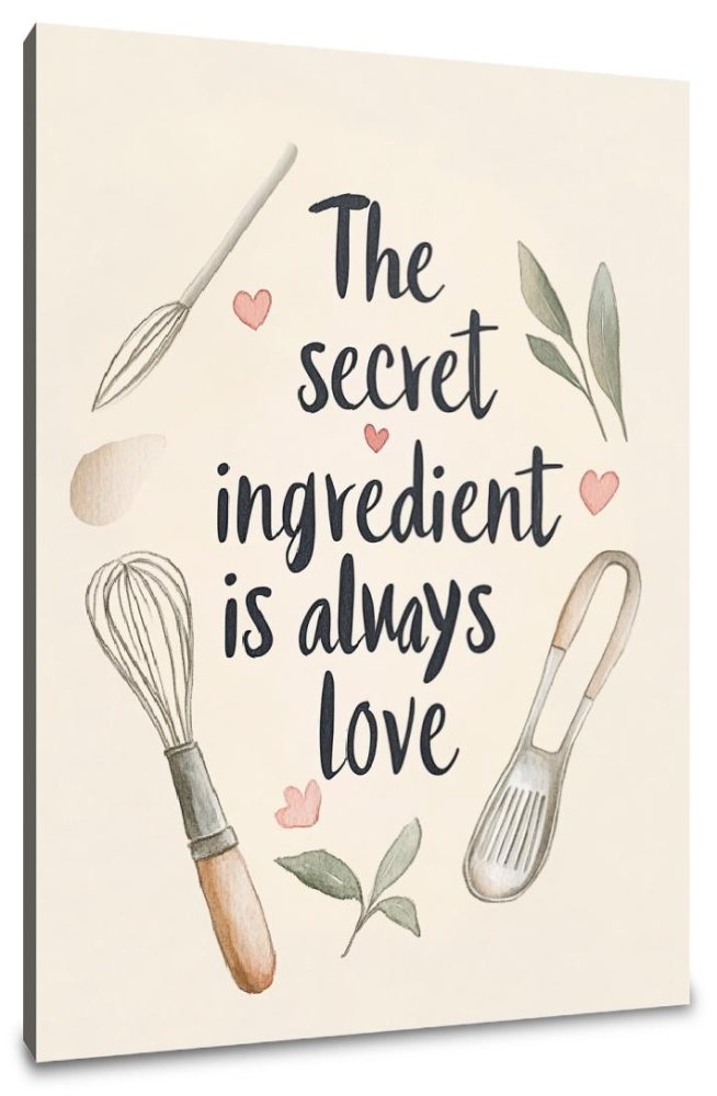 Culinary Love Canvas