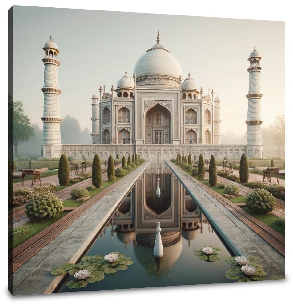 Dawn at Taj Canvas