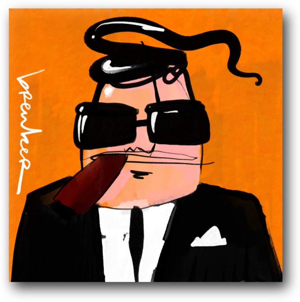 Italian stalian mobster. Icon
