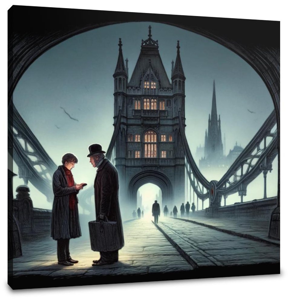 Whispered Secrets on London Bridge Canvas
