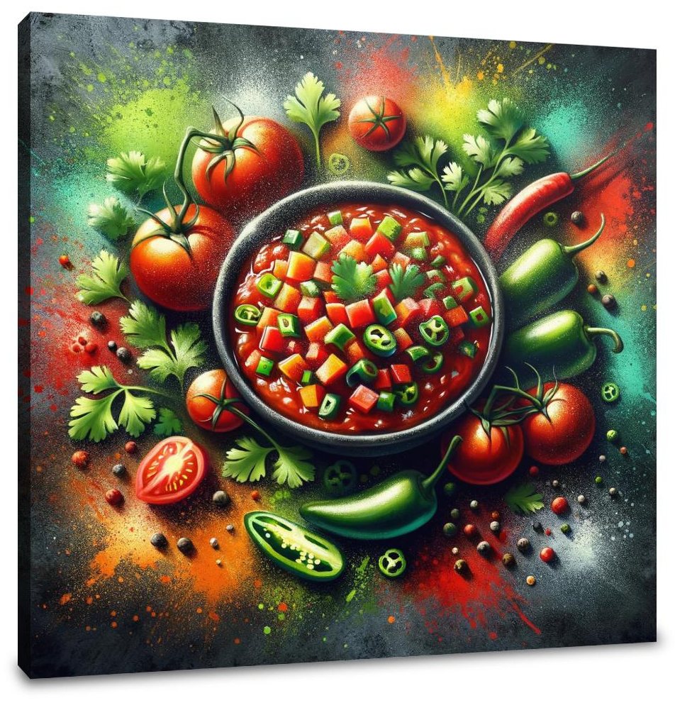 Spicy Salsa Symphony Canvas